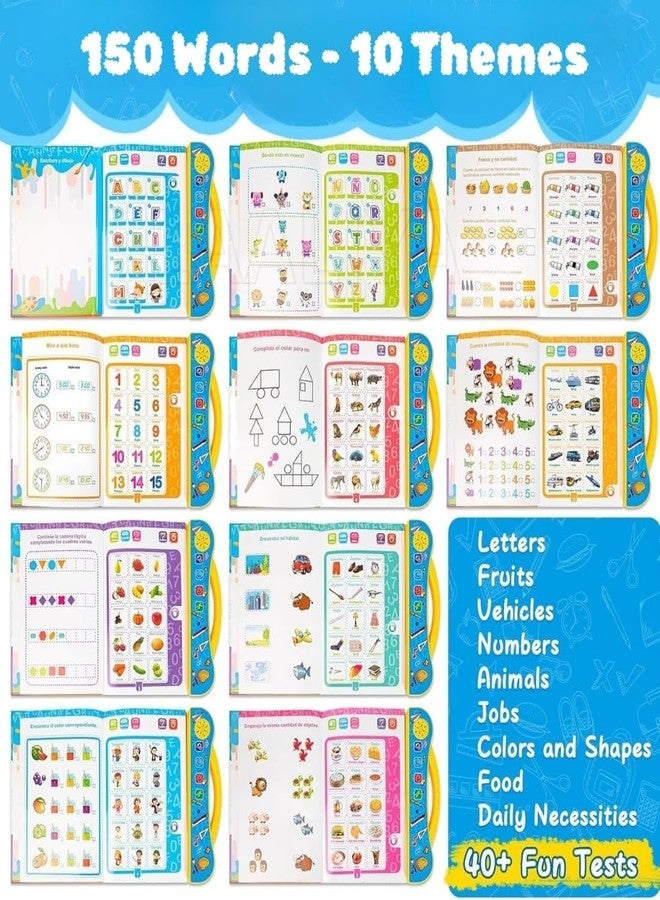 LAALIYA Kids Interactive Sound Book | Touch & Play Musical Learning Book with ABC, Words, Rhymes, Animal Sounds & Activities | Educational Talking Book for Toddlers Ages 1-5 | Preschool Learning Toy - Image 5